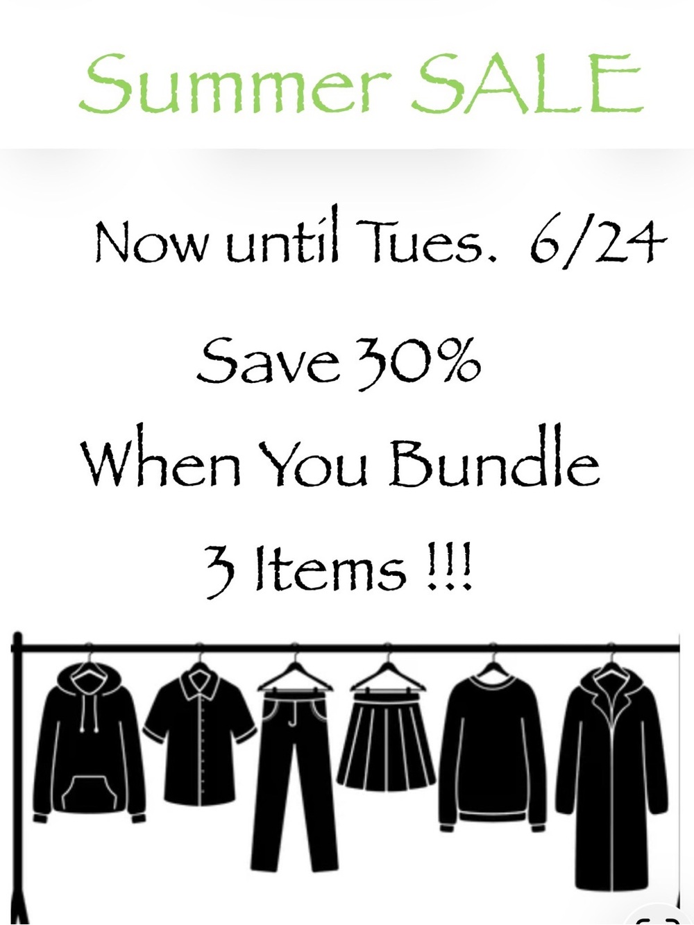 Summer SALE ~ Bundle 3 for 30% Off 💚💚💚